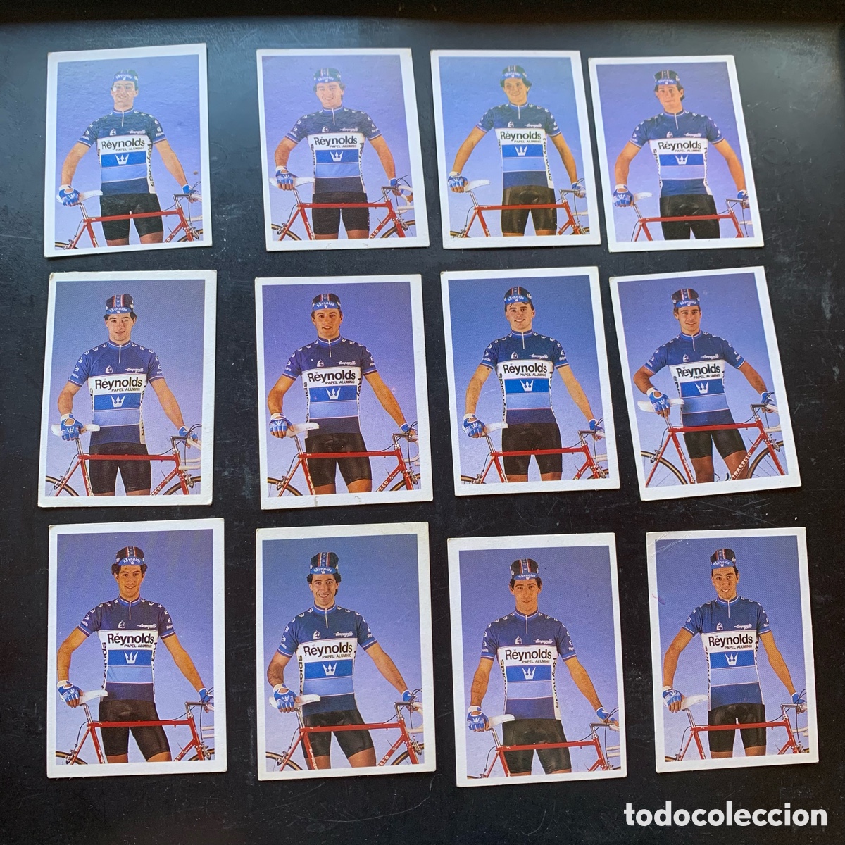 Coleccionismo deportivo: Lote cromo equipo ciclista reynolds trideporte 85 fher n&ordm; 60-61-62-63-64-66-67-68-69-71-72-73