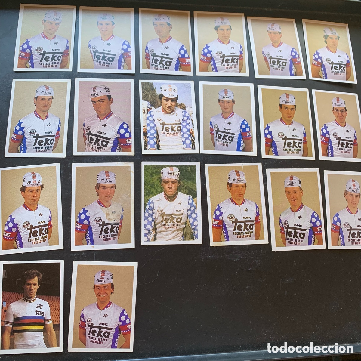 Coleccionismo deportivo: Cromos equipo ciclista teka trideporte 74-75-76-77-78-79-80-81-82-83-84-85-86-87-88-89-90-91-92-39