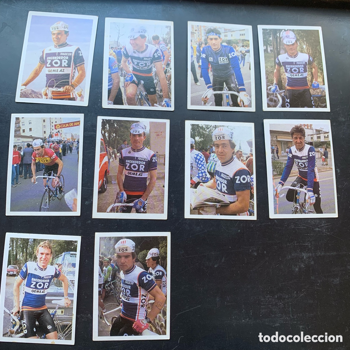 Coleccionismo deportivo: Lote cromo equipo ciclista zor trideporte 85 fher n&ordm; 94-95-99-100-101-102-105-107-108-110
