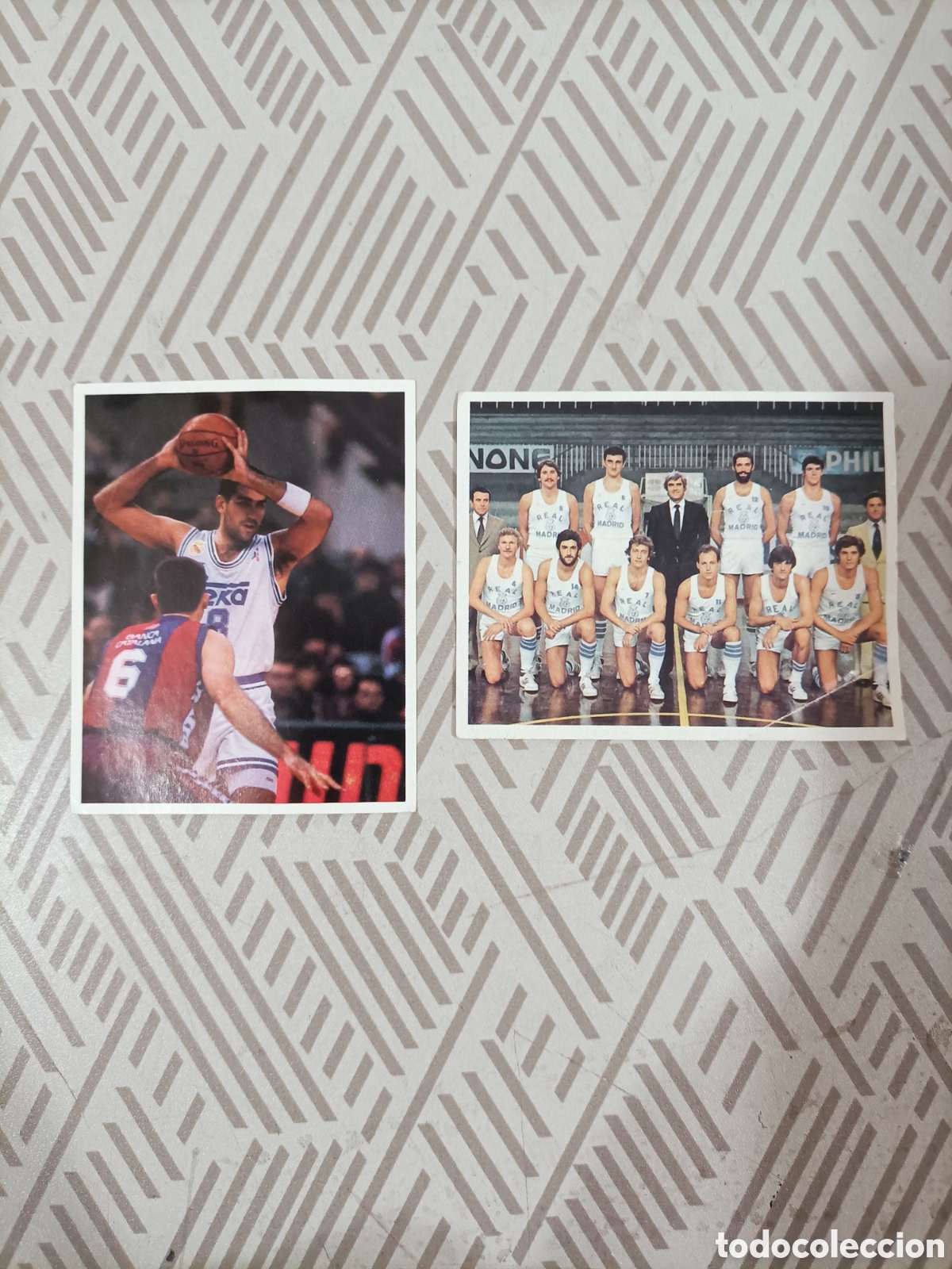 Coleccionismo deportivo: Cromos de baloncesto Real Madrid