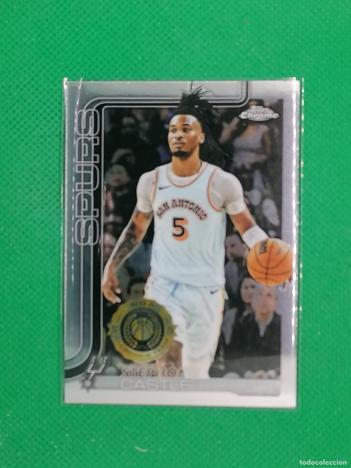 Coleccionismo deportivo: 228 STEPHON CASTLE SAN ANTONIO SPURS ⚽ TOPPS CHROME NBA 2025 2026 25 26 ⚽