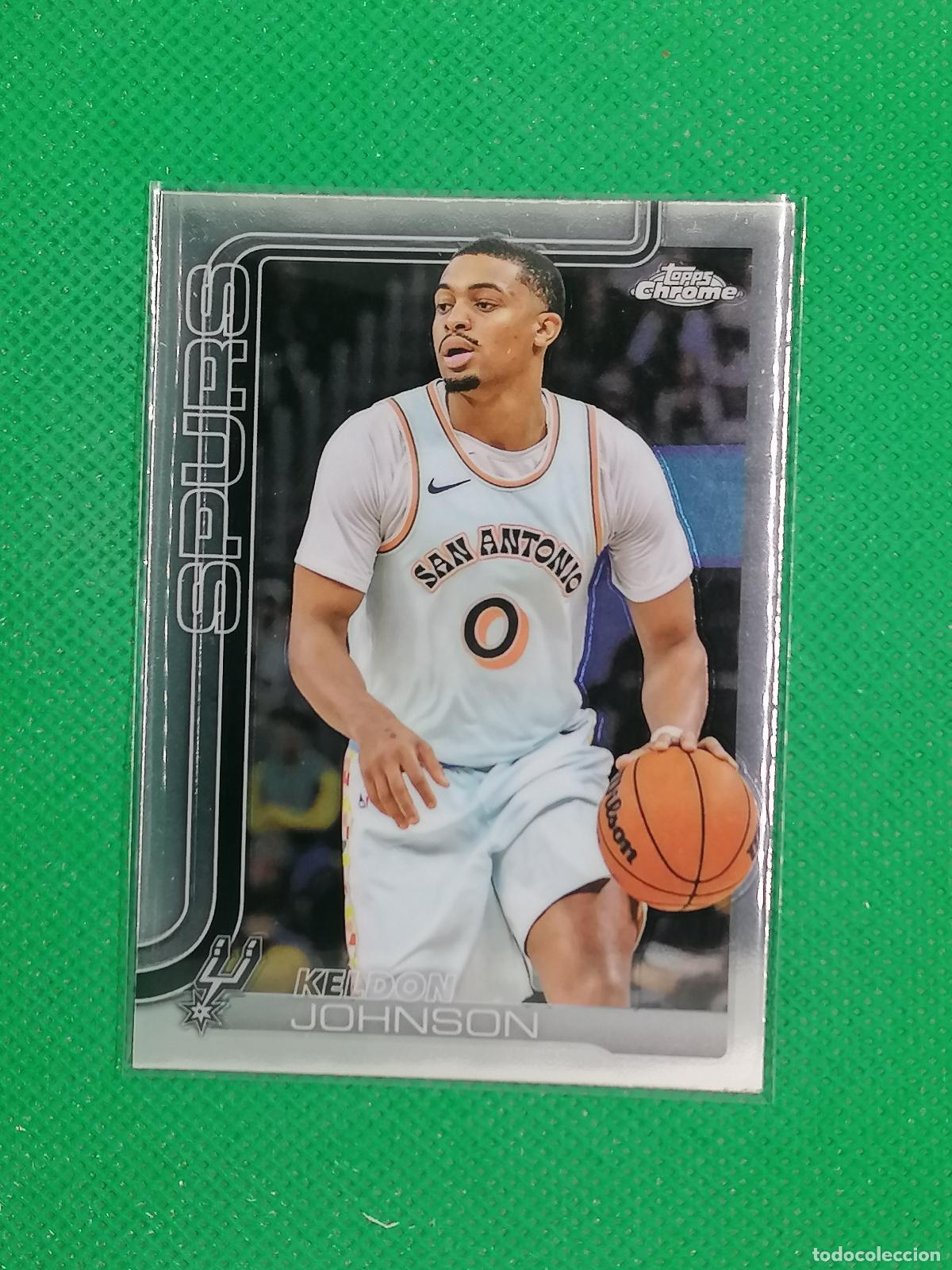 Coleccionismo deportivo: 220 KELDON JOHNSON SAN ANTONIO SPURS ⚽ TOPPS CHROME NBA 2025 2026 25 26 ⚽