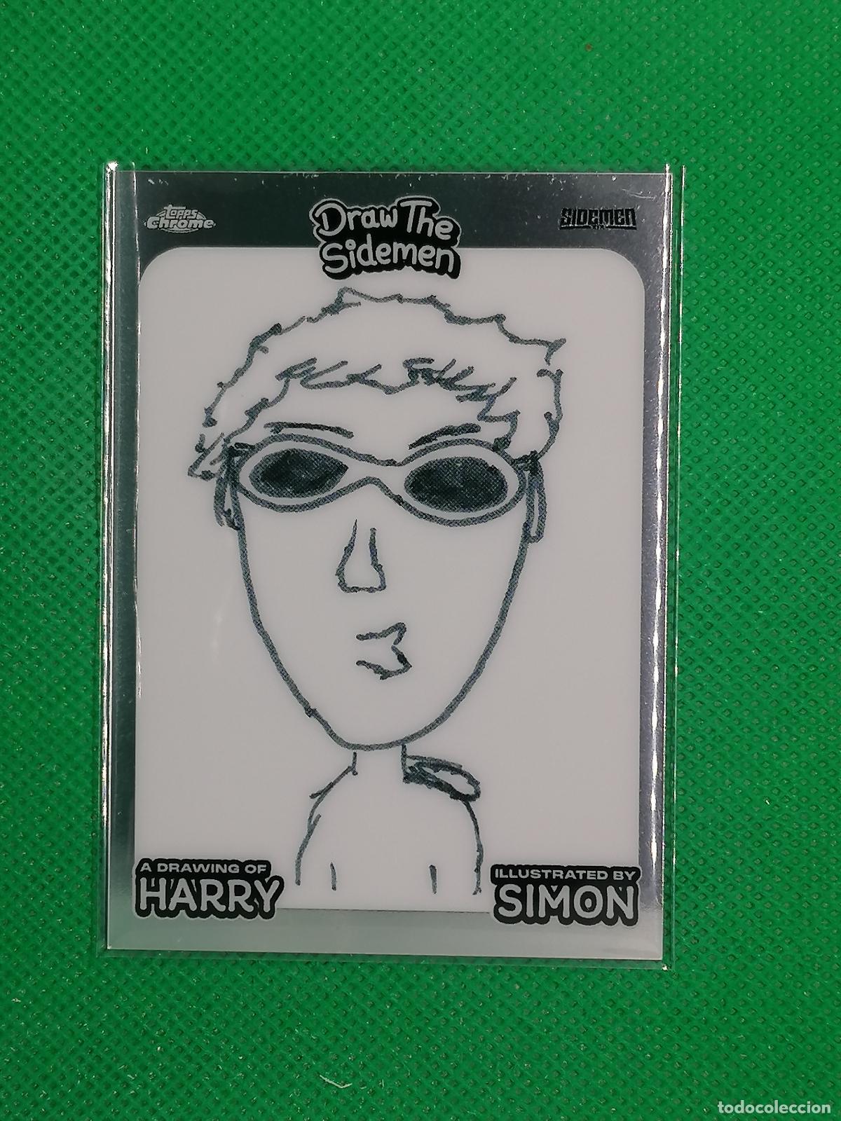 Coleccionismo deportivo: DS6 DRAW THE SIDEMEN HARRY SIMON ⚽ TOPPS CHROME SIDEMEN XIX 2023 ⚽