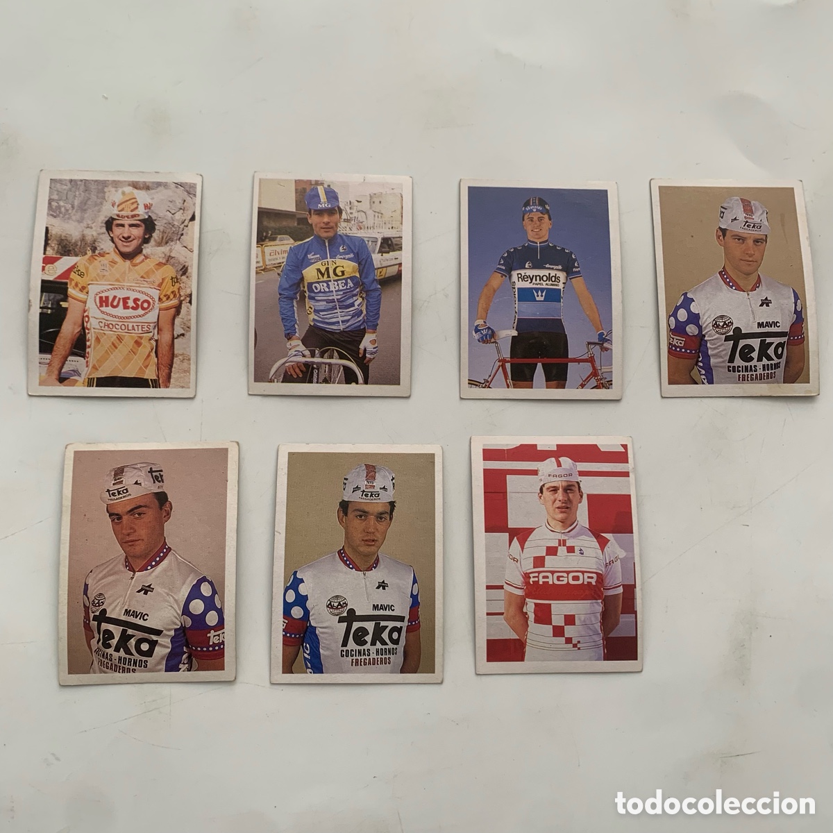 Sports collectibles: Lote cromo del album trideporte 85 fher n&ordm; 15-54-67-74-81-84-120