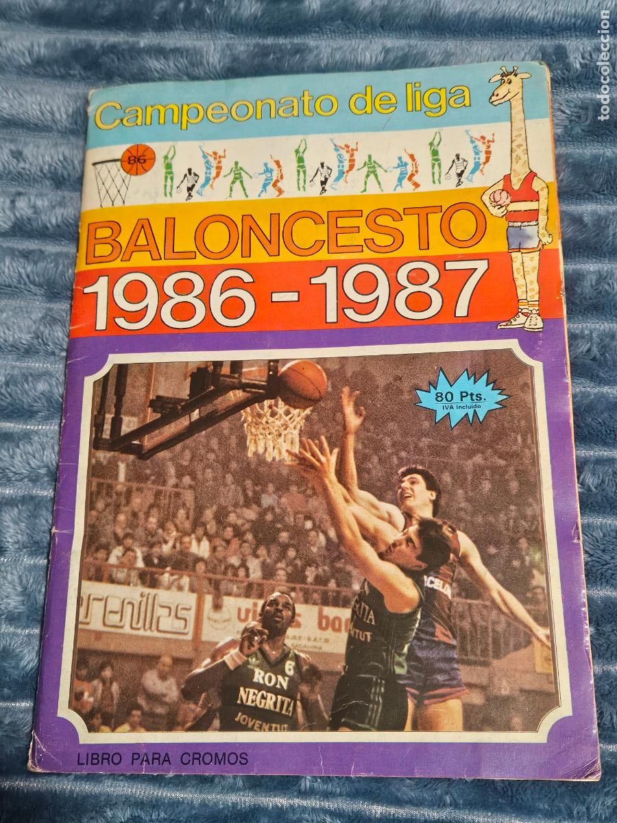Coleccionismo deportivo: ALBUM CROMOS BALONCESTO MERCHANTE 1986 1987 86 87 Bird Olajuwon Magic faltan solo 9 cromos