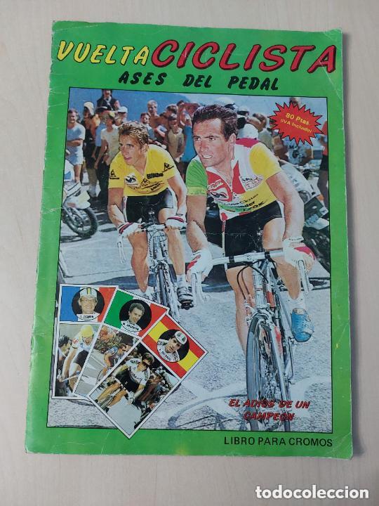 Coleccionismo deportivo: ALBUM VUELTA CICLISTA ASES DEL PEDAL - ED. MERCHANTE 1987