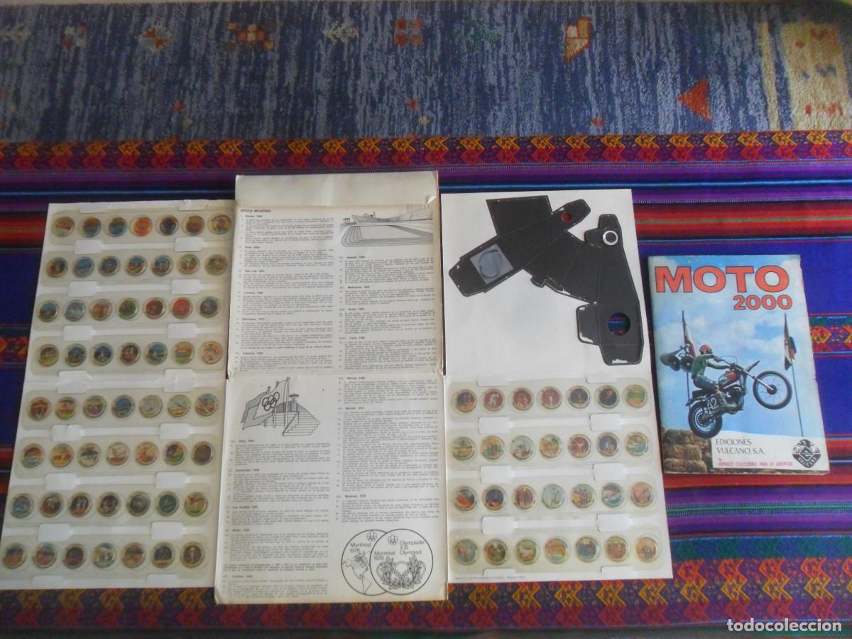 Coleccionismo deportivo: CON VISOR MONTREAL 1976 HISTORIA DE LOS JUEGOS OL&Iacute;MPICOS COMPLETO COCA COLA. REGALO MOTO 2000. RARO