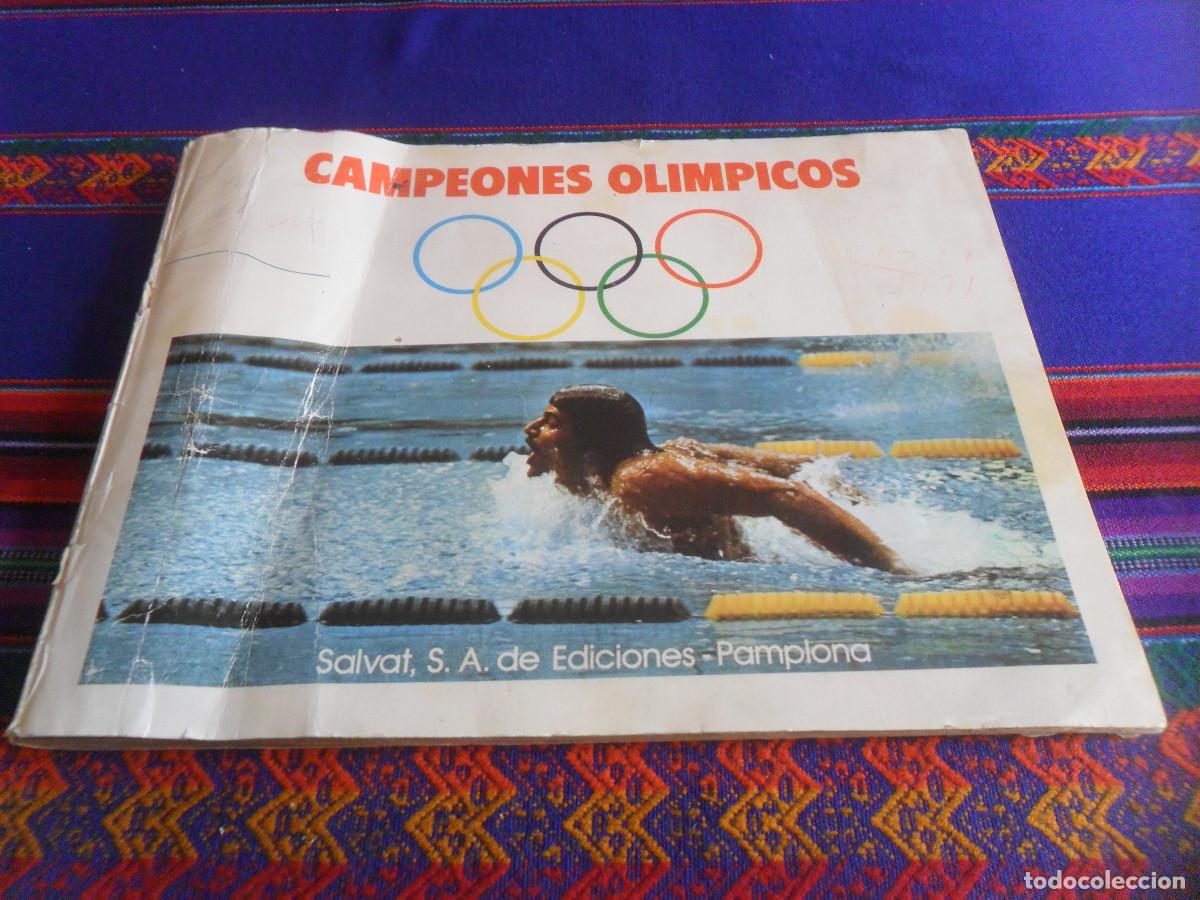 Coleccionismo deportivo: CAMPEONES OL&Iacute;MPICOS COMPLETO 104 CROMOS. SALVAT 1973.