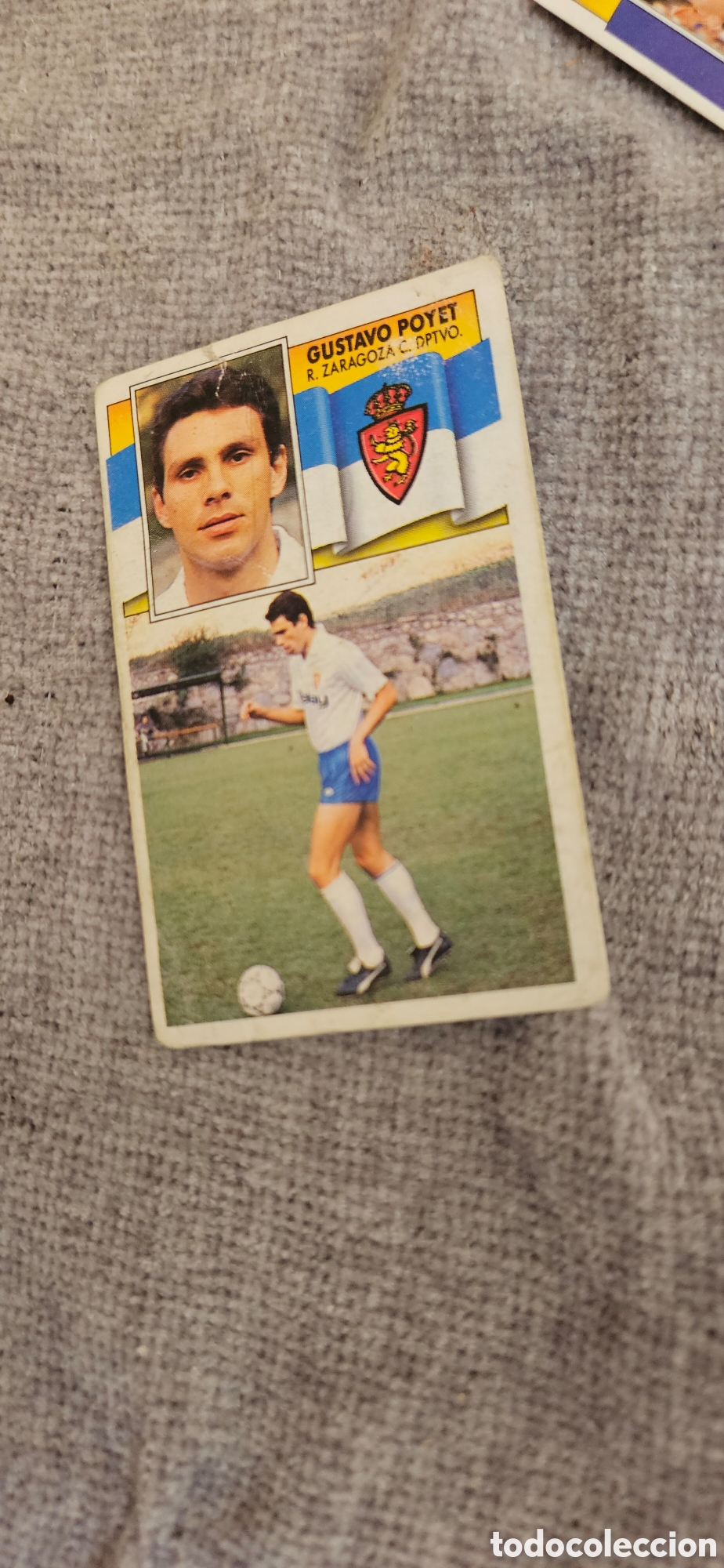 Coleccionismo deportivo: Poyet, Zaragoza este 1990 1991 90 91