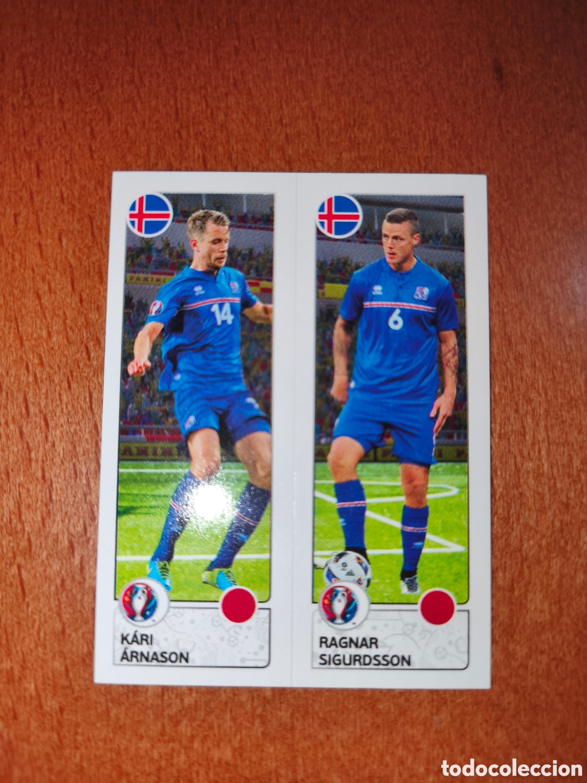 Collezionismo sportivo: Kari Arnason/Ragnar Sigurdsson n&deg;605 UEFA Euro 2016 Islandia