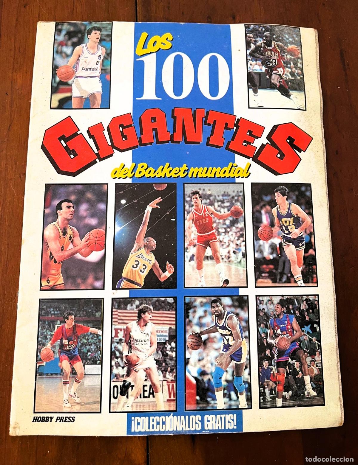 Colecionismo desportivo: ALBUM LOS 100 GIGANTES DEL BASKET MUNDIAL, COMPLETO, MUY RARO - FLA
