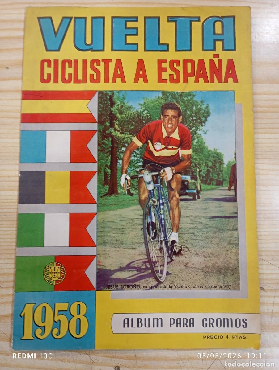 Sammelleidenschaft Sport: ALBUM CROMOS VUELTA CICLISTA A ESPA&Ntilde;A 1958 EDITORIAL FHER COMPLETO A FALTAN DE 4