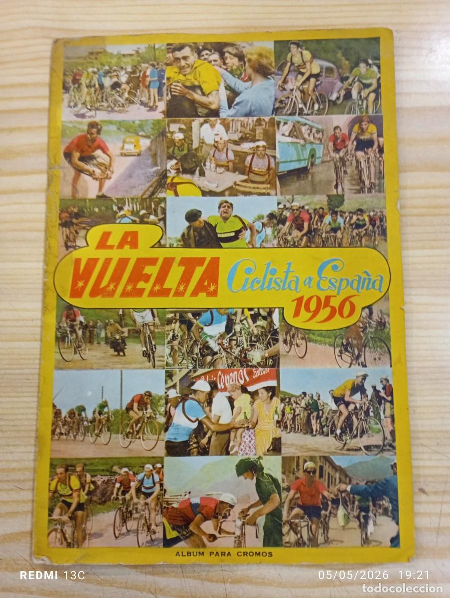 Coleccionismo deportivo: ALBUM CROMOS VUELTA CICLISTA A ESPA&Ntilde;A 1956 EDITORIAL FHER COMPLETO A FALTAN DE 5