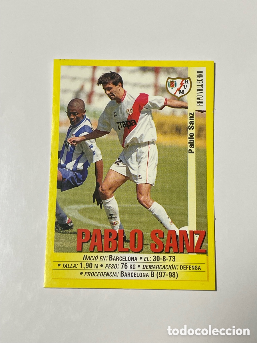 Coleccionismo deportivo: Paco Sanz Rayo Vallecano Panini 1999/2000 #350