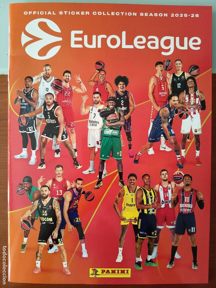 Coleccionismo deportivo: &Aacute;LBUM PLANCHA VAC&Iacute;O NUEVO - EUROLEAGUE 2025 2026 25 26 PANINI EUROLIGA BALONCESTO BASKETBALL