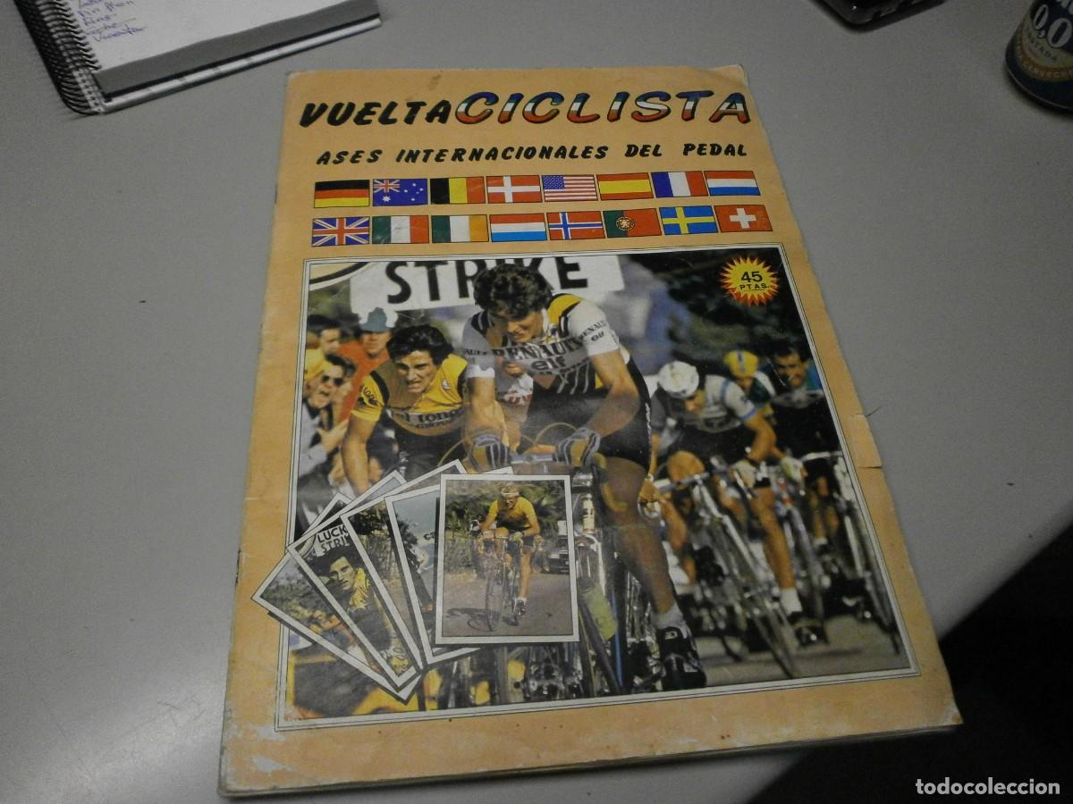 Coleccionismo deportivo: album vuelta ciclista ases internacionales del pedal merchante a&ntilde;o 1983 chocolates hueso