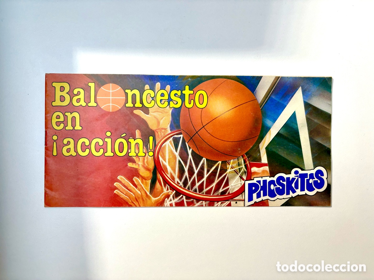 Colecionismo desportivo: &Uacute;NICO - &Aacute;LBUM PHOSKITOS 1984 BALONCESTO EN ACCI&Oacute;N. VAC&Iacute;O EN PLANCHA. ESTADO MINT/MUSEO.