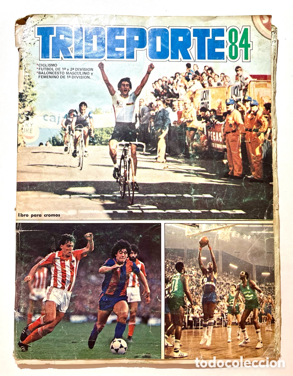 Collectionnisme sportif: &Aacute;lbum Trideporte 84 (Editorial Fher) - Incompleto (209/300) - Casi completo en Ciclismo