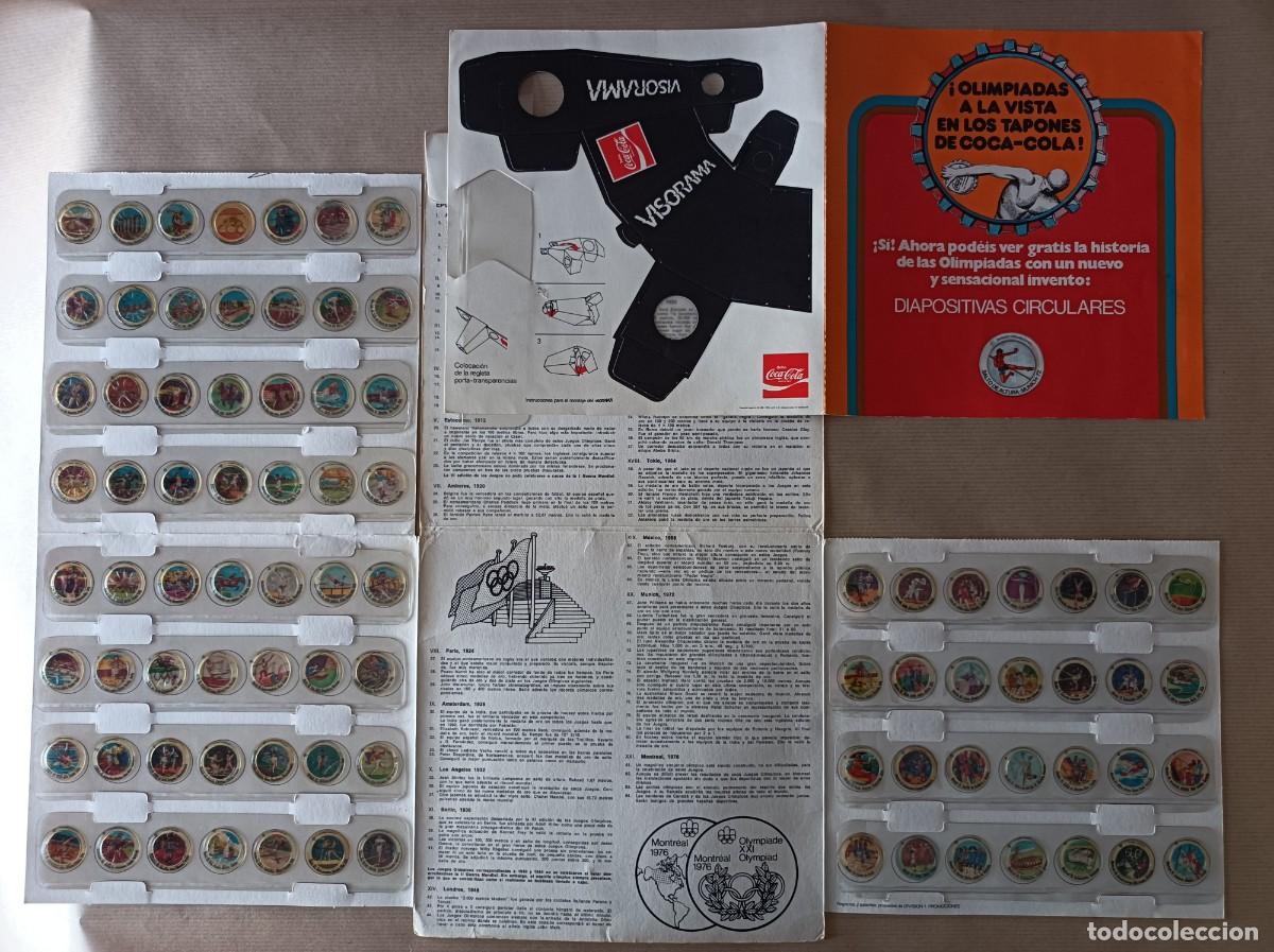 Collectionnisme sportif: &Aacute;LBUM DE CROMOS COMPLETO CON EL VISOR SIN DESTROQUELAR COCA COLA MONTREAL 1976
