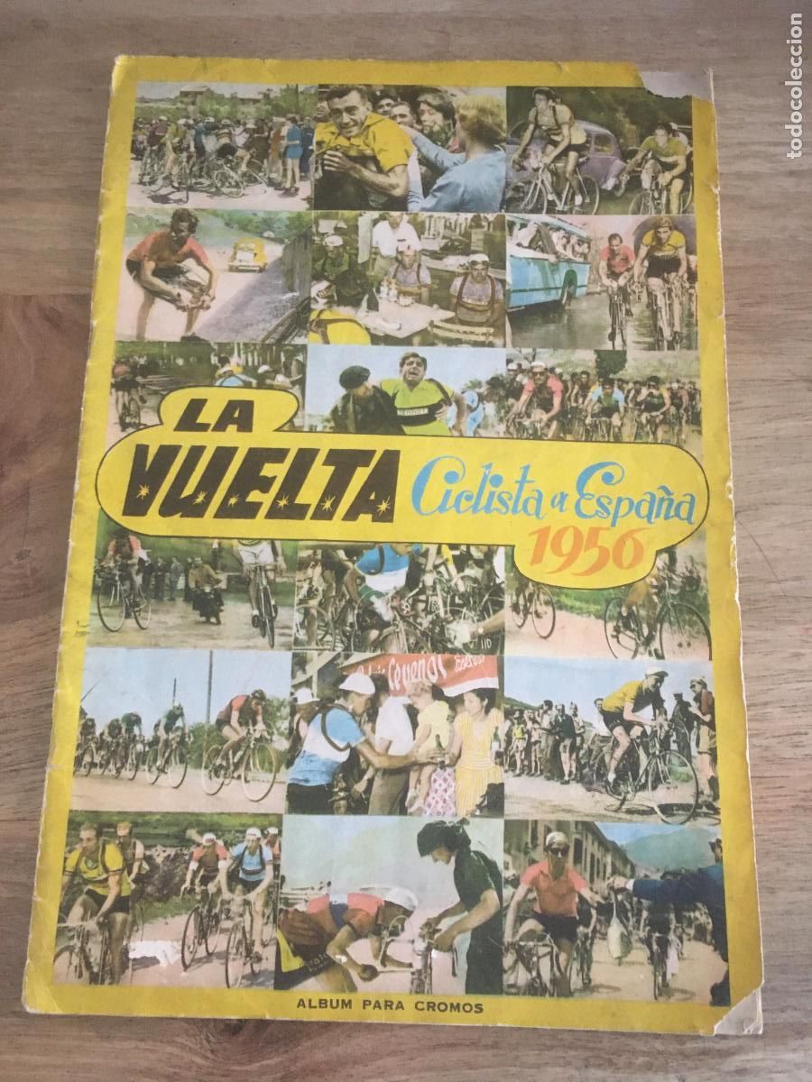 Sammelleidenschaft Sport: vuelta ciclista a espa&ntilde;a 1956 fher album de cromos incompleto con 53 cromos