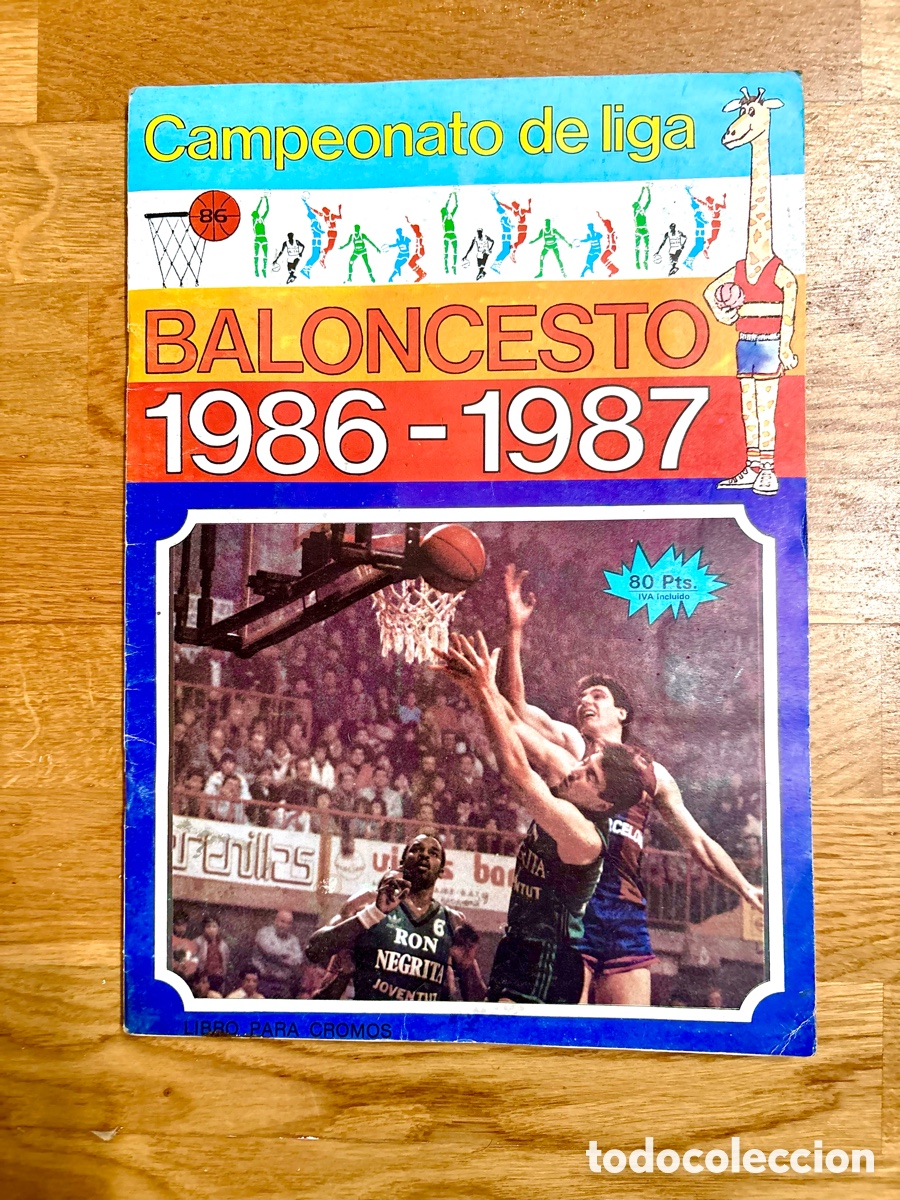 Coleccionismo deportivo: &Aacute;lbum Baloncesto 1986-1987 J. Merchante (Incompleto - 87 Cromos)