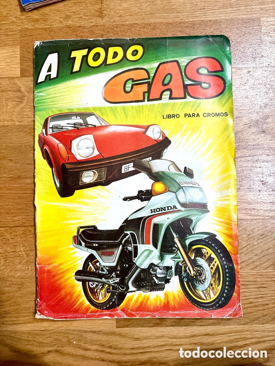 Coleccionismo deportivo: &Aacute;lbum de cromos A Todo Gas (Maga, 1982) - &iexcl;100% COMPLETO y Excelente Estado!