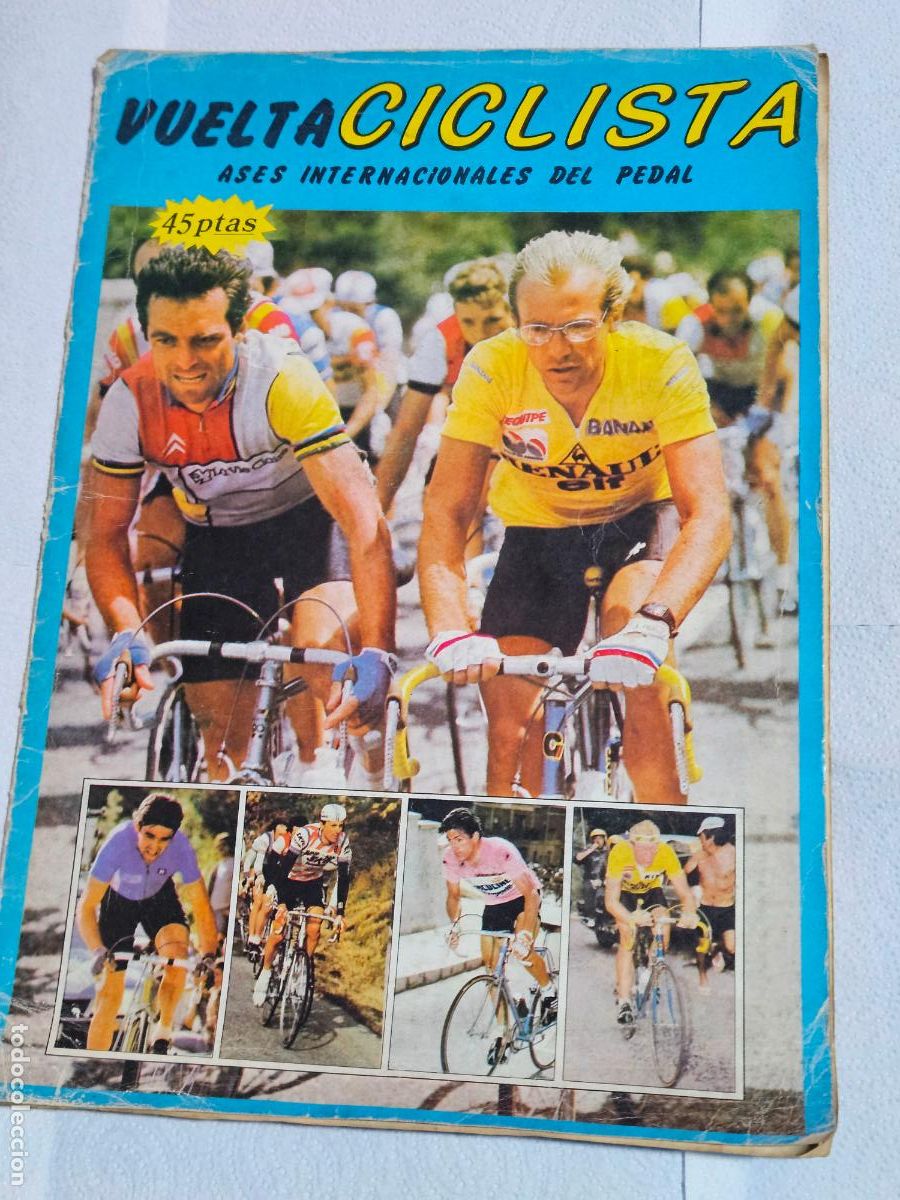 Coleccionismo deportivo: &Aacute;lbum vuelta ciclista ases del pedal completo 1985 Merchante