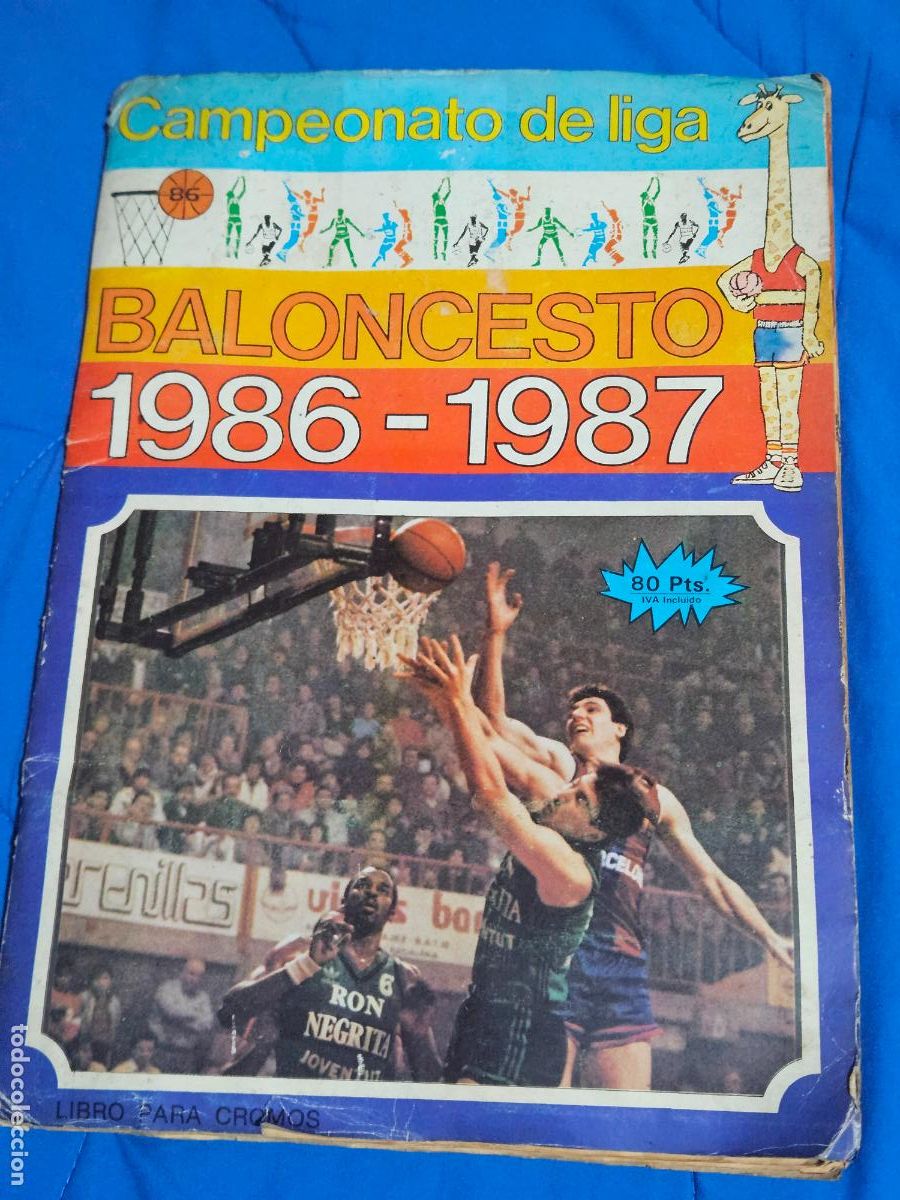 Coleccionismo deportivo: ALBUM DE CROMOS BALONCESTO CAMPEONATO DE LIGA 1986 - 1987 COMPLETO - MICHAEL JORDAN