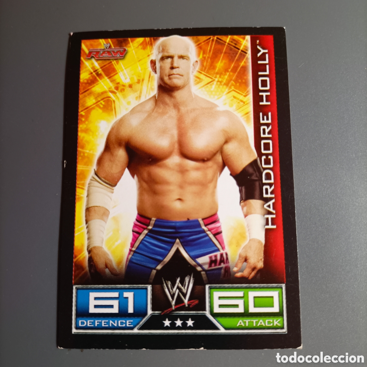Coleccionismo deportivo: Carta WWE TOPPS SLAM ATTAX 2008 RAW - HARDCORE HOLLY