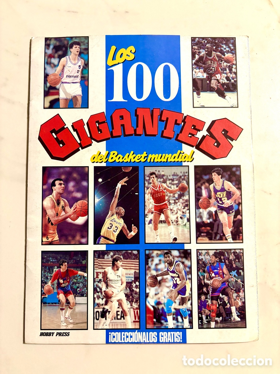 Coleccionismo deportivo: &Aacute;lbum Los 100 Gigantes del Basket Mundial (1989) - 100% COMPLETO - ESTADO IMPECABLE &Uacute;NICO