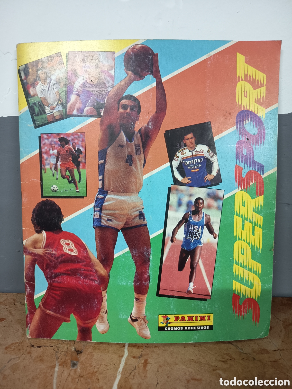 Coleccionismo deportivo: SUPER SPORT ANTIGUO &Aacute;LBUM INCLUYE MICHAEL JORDAN Y DIEGO ARMANDO MARADONA COMPLETO