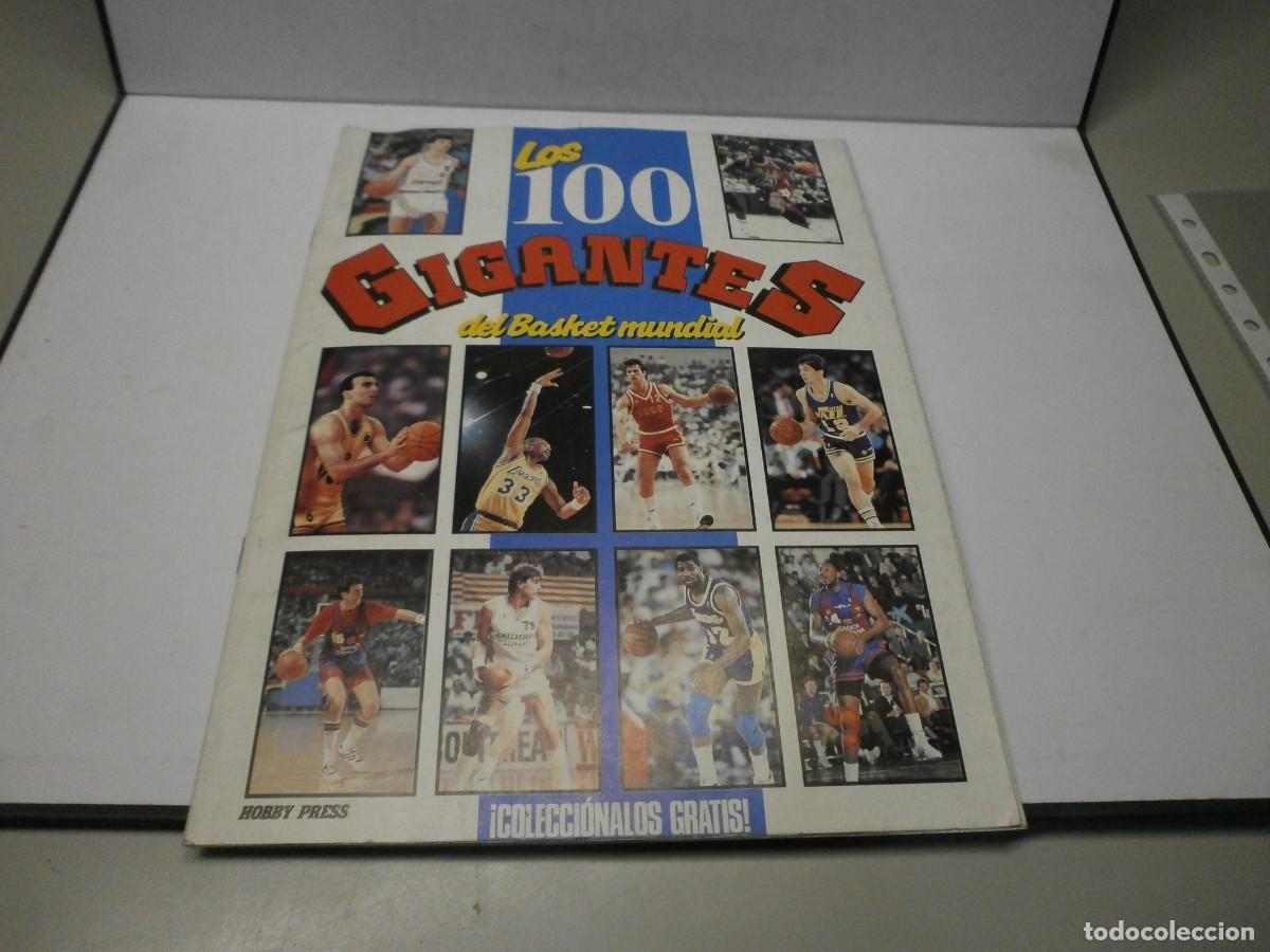 Coleccionismo deportivo: album completo los 100 gigantes del basket mundial con michael jordan