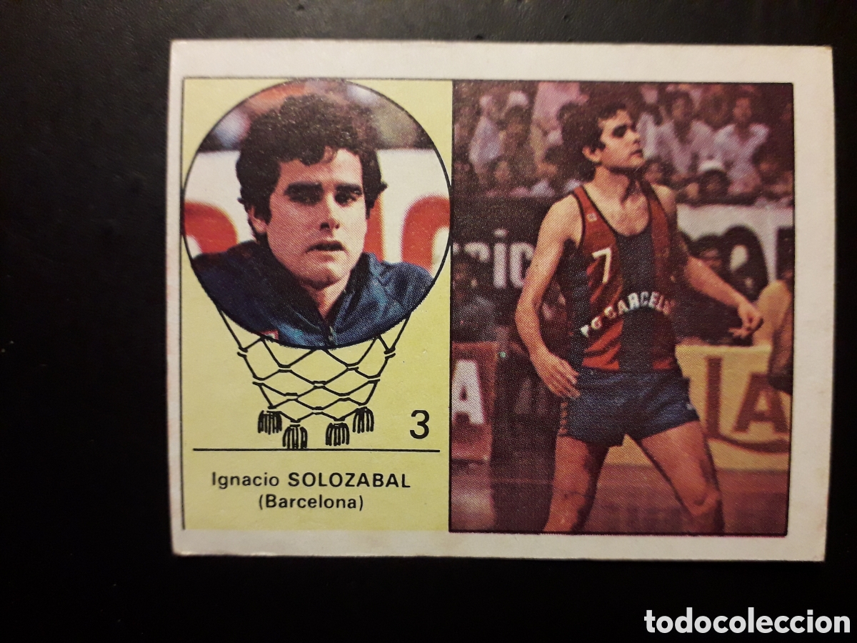 Coleccionismo deportivo: SOLOZ&Aacute;BAL FC BARCELONA N&deg; 3 BALONCESTO MERCHANTE CLESA 1984 1985 84 85 SIN PEGAR, PEDIDO M&Iacute;NIMO 3&euro;
