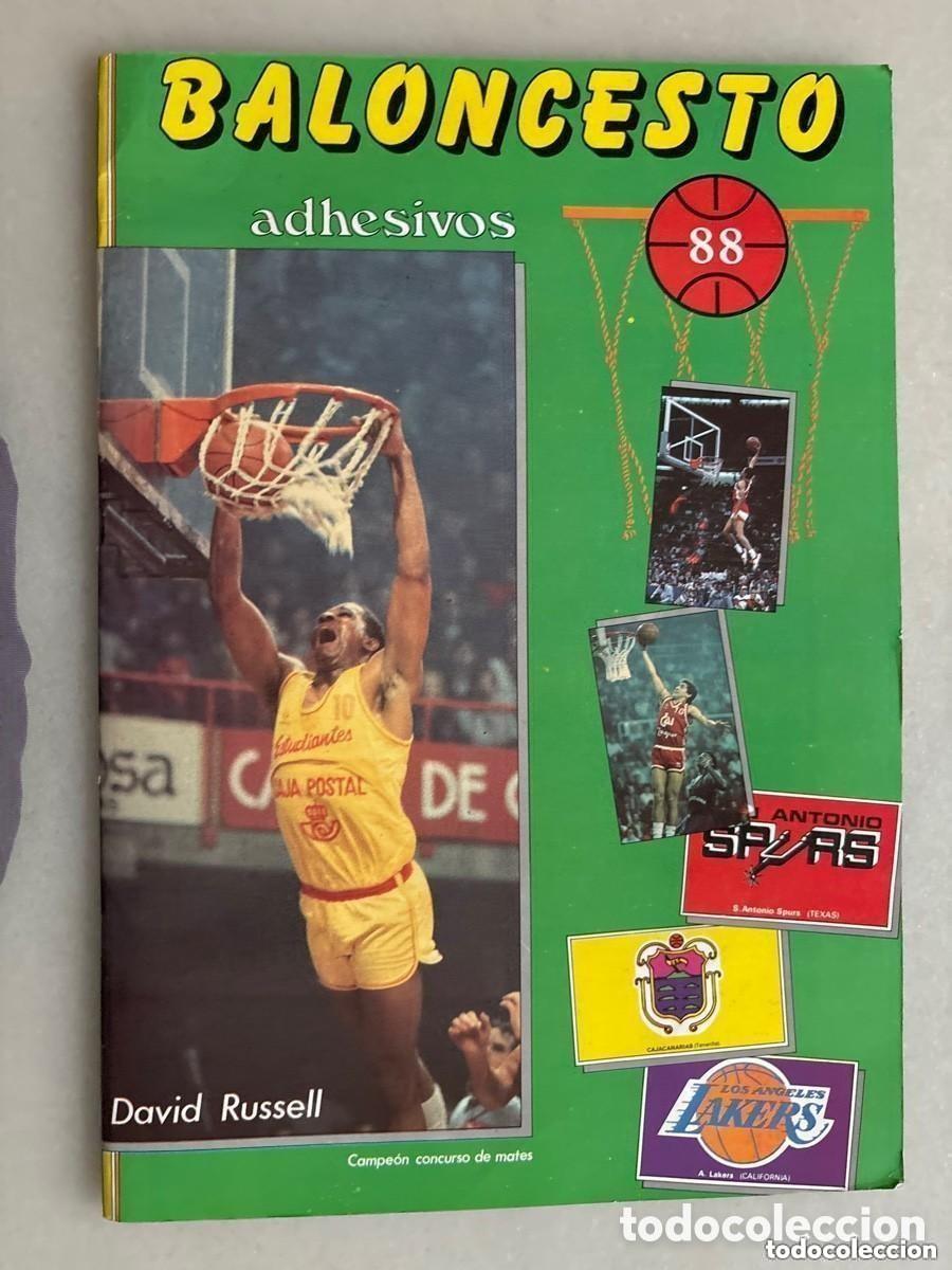 Coleccionismo deportivo: &Aacute;lbum COMPLETO baloncesto 88 , aut&oacute;grafo original de D&iacute;az Miguel. Cromos de Jordan, Bird ,Thomas
