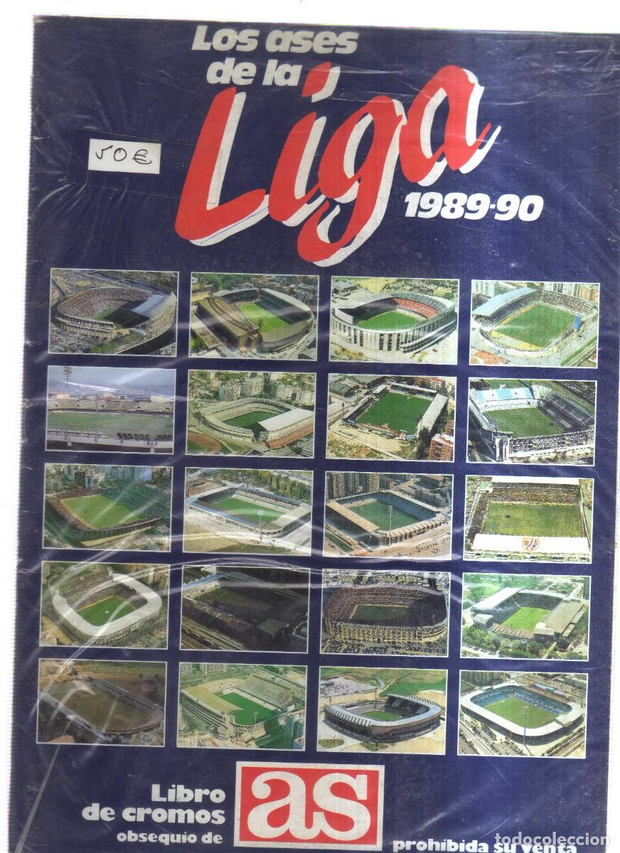 Coleccionismo deportivo: LOS ASES DE LA LIGA 1989-90 LIBRO DE CROMOS AS
