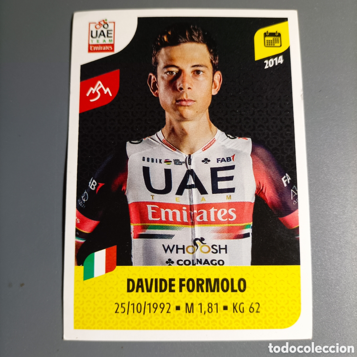 Coleccionismo deportivo: STICKER PANINI. TOUR DE FRANCE 2021 - №358 DAVIDE FORMOLO USR TEAM EMIRATES