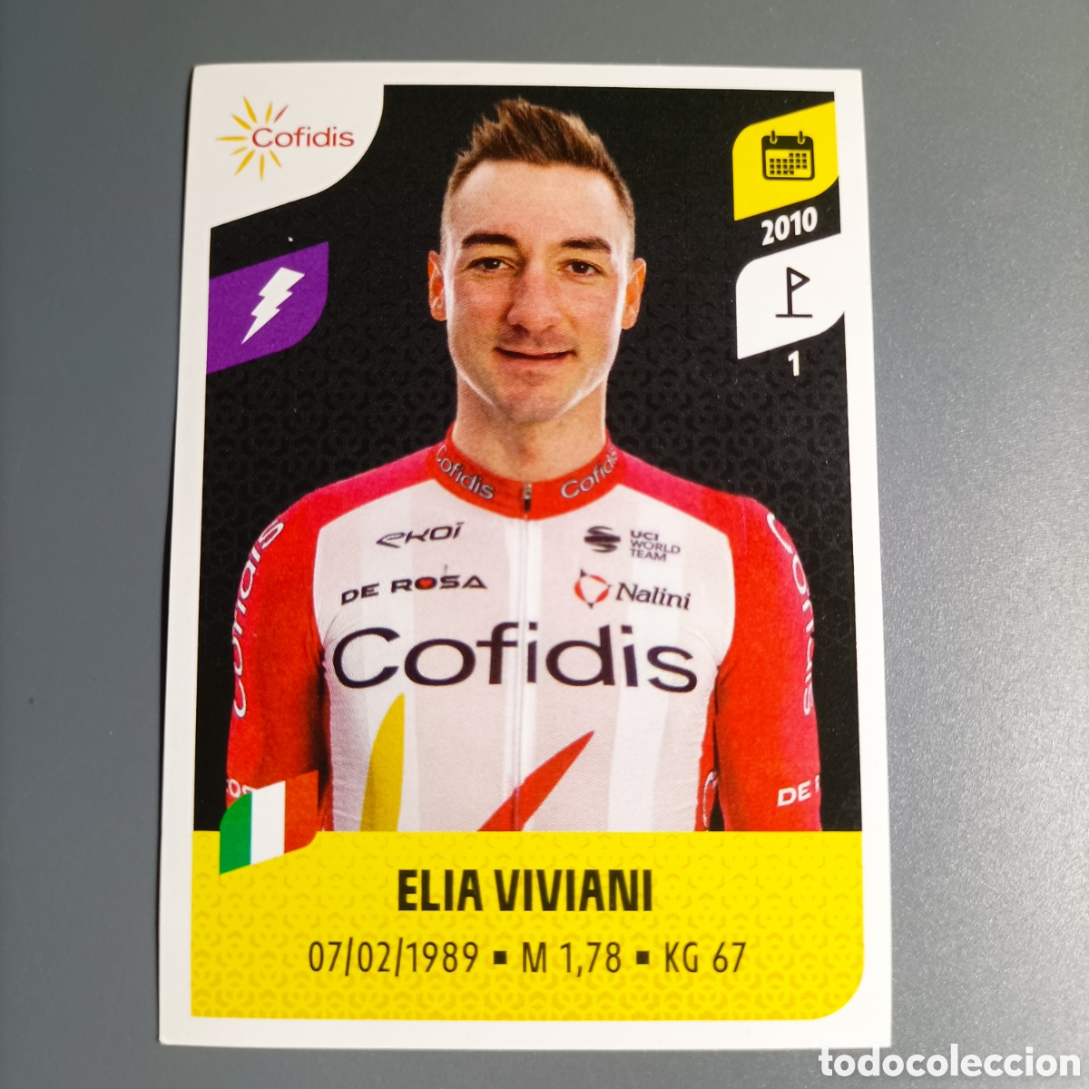 Coleccionismo deportivo: STICKER PANINI. TOUR DE FRANCE 2021 - №156 ELIS VIVIANI / COFIDIS