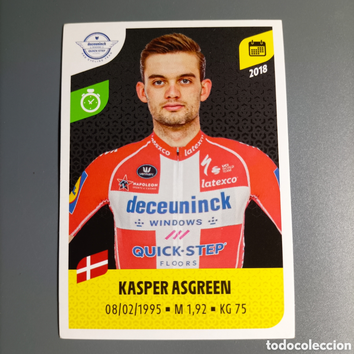 Coleccionismo deportivo: STICKER PANINI. TOUR DE FRANCE 2021 - №161 KASPER ASGREEN / DECEUNINCK - QUICK-STEP