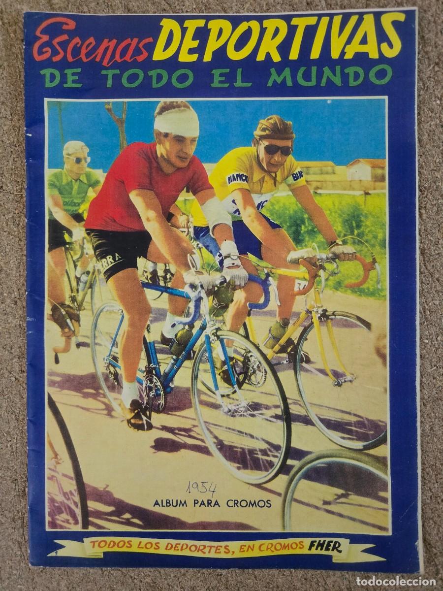 Coleccionismo deportivo: Album Escenas Deportivas de Todo el Mundo 1954.Completo.Fher.Facsimil.FOTOS IMPRESAS