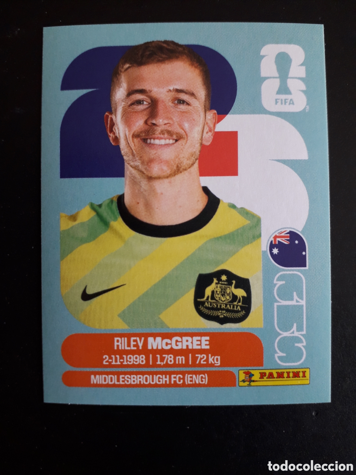 Coleccionismo deportivo: McGREE AUSTRALIA AUS 12 MUNDIAL F&Uacute;TBOL 2026 FIFA WORLD CUP PANINI SIN PEGAR PEDIDO M&Iacute;NIMO 3&euro;.