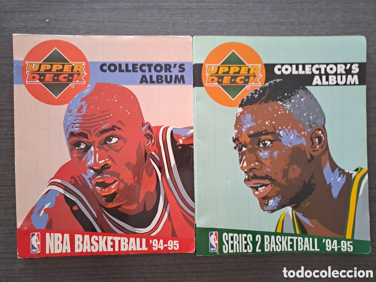 Coleccionismo deportivo: LOTE 2 &Aacute;LBUMES NBA UPPER DECK COLLECTOR'S CHOICE 94-95 Lote formado por los dos &aacute;lbumes originales