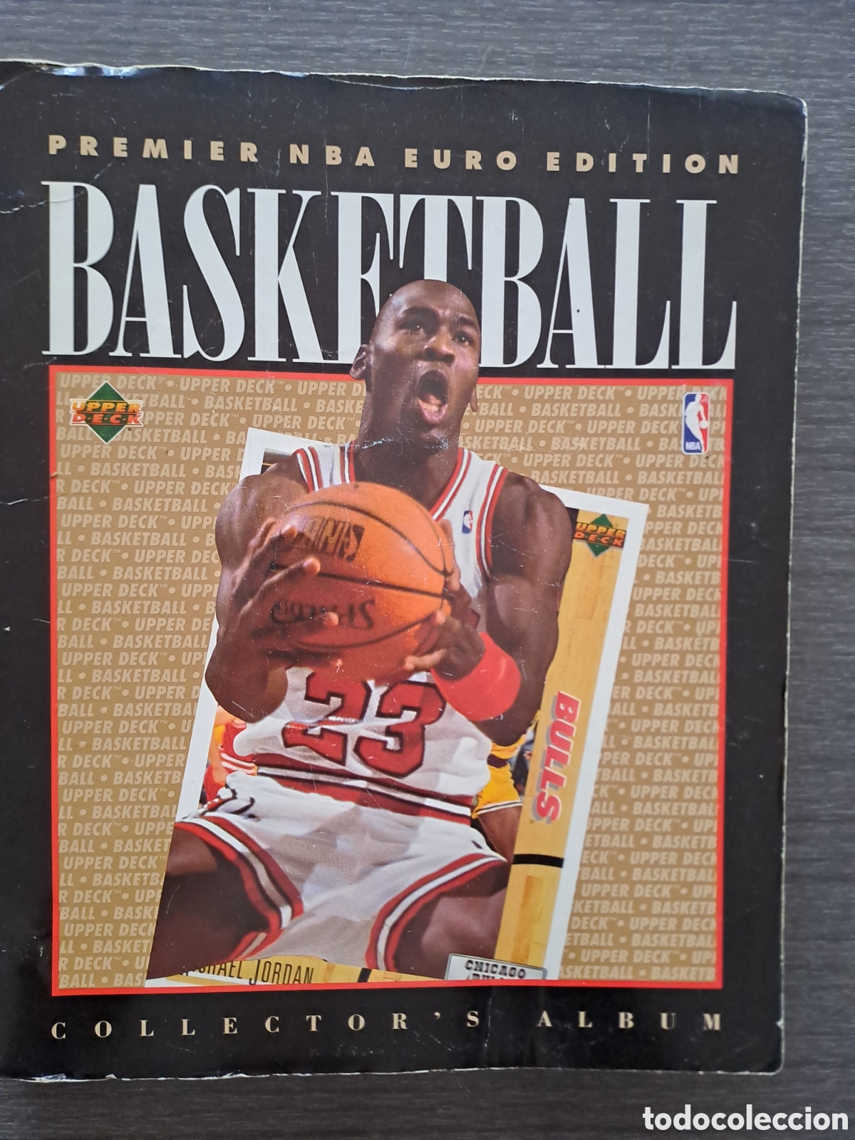 Coleccionismo deportivo: UPPER DECK PREMIER NBA EURO EDITION 1991-92 &mdash; &Aacute;LBUM COMPLETO ( 3 de 9 Hologramas)