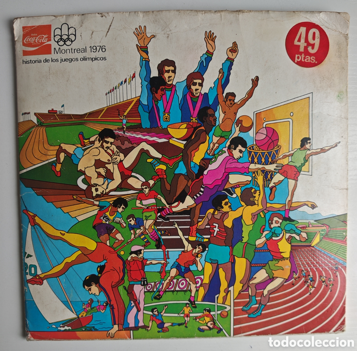 Sammelleidenschaft Sport: &Aacute;lbum completo Coca-Cola Montreal 1976 Historia de los juegos ol&iacute;mpicos, 84 transparencias
