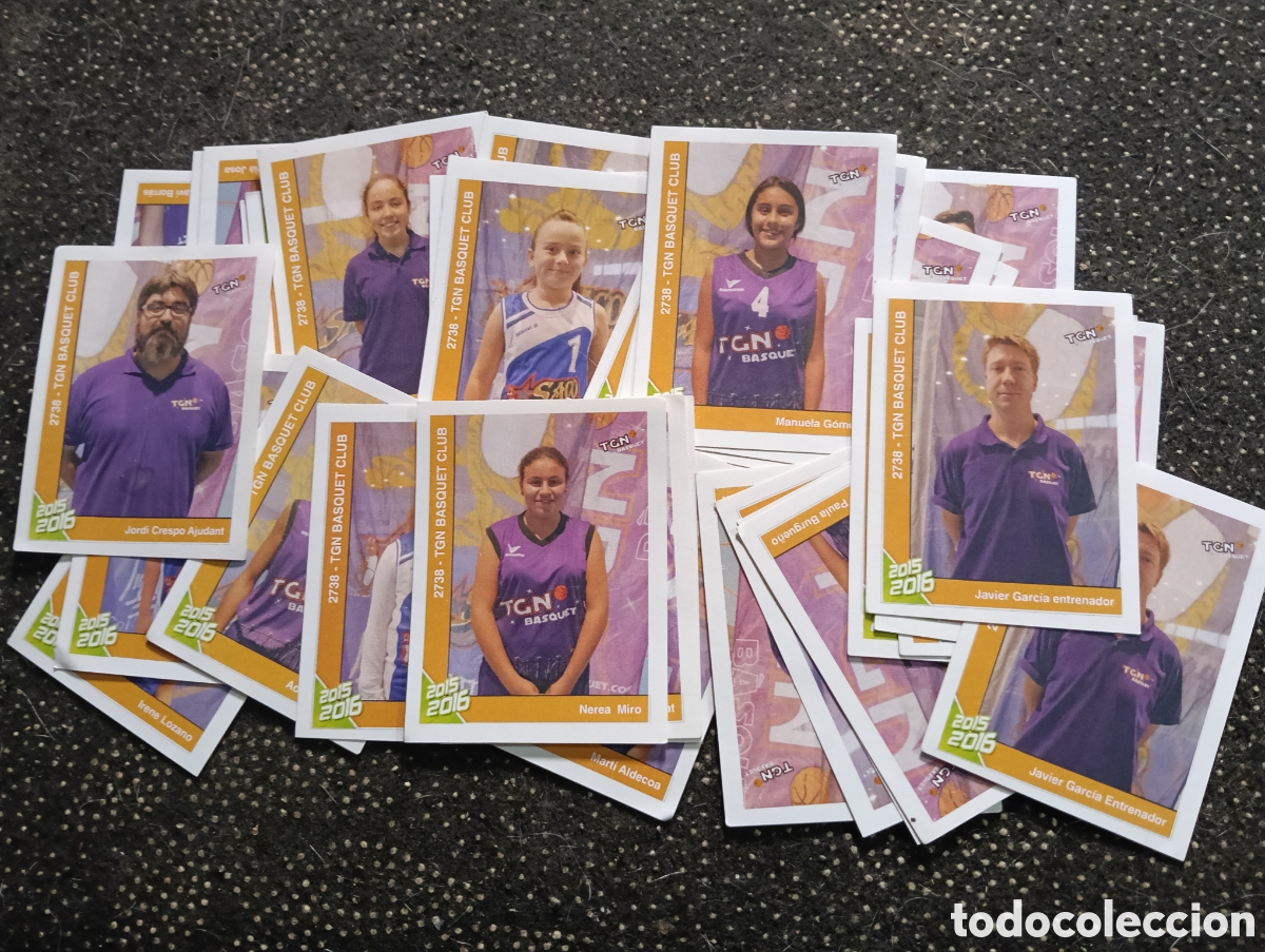 Coleccionismo deportivo: Lote de 40 cromos del Basquet de Tarragona 2015-16, Javier Garc&iacute;a entrenador. Algunos repetidos