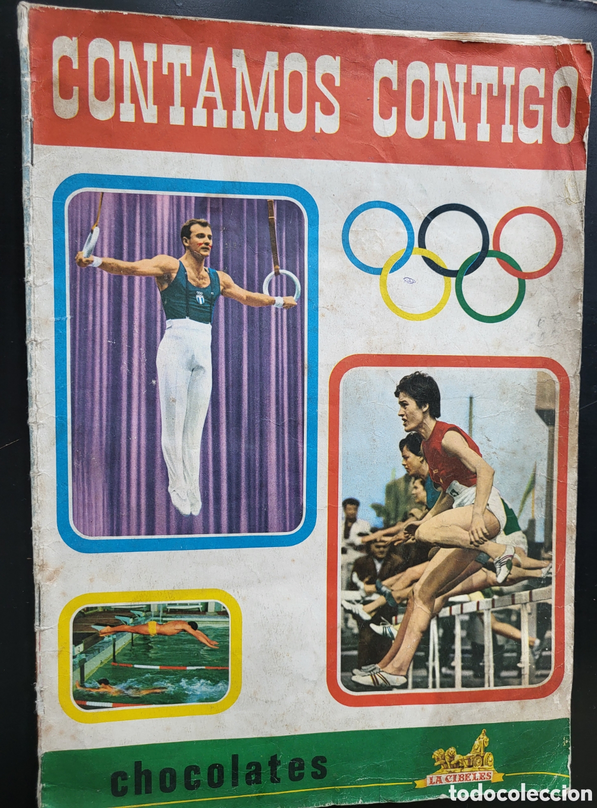 Sammelleidenschaft Sport: &Aacute;LBUM CROMOS CONTAMOS CONTIGO CHOCOLATES LA CIBELES PEL&Eacute; Y E. MERCKX 80% COMPLETO
