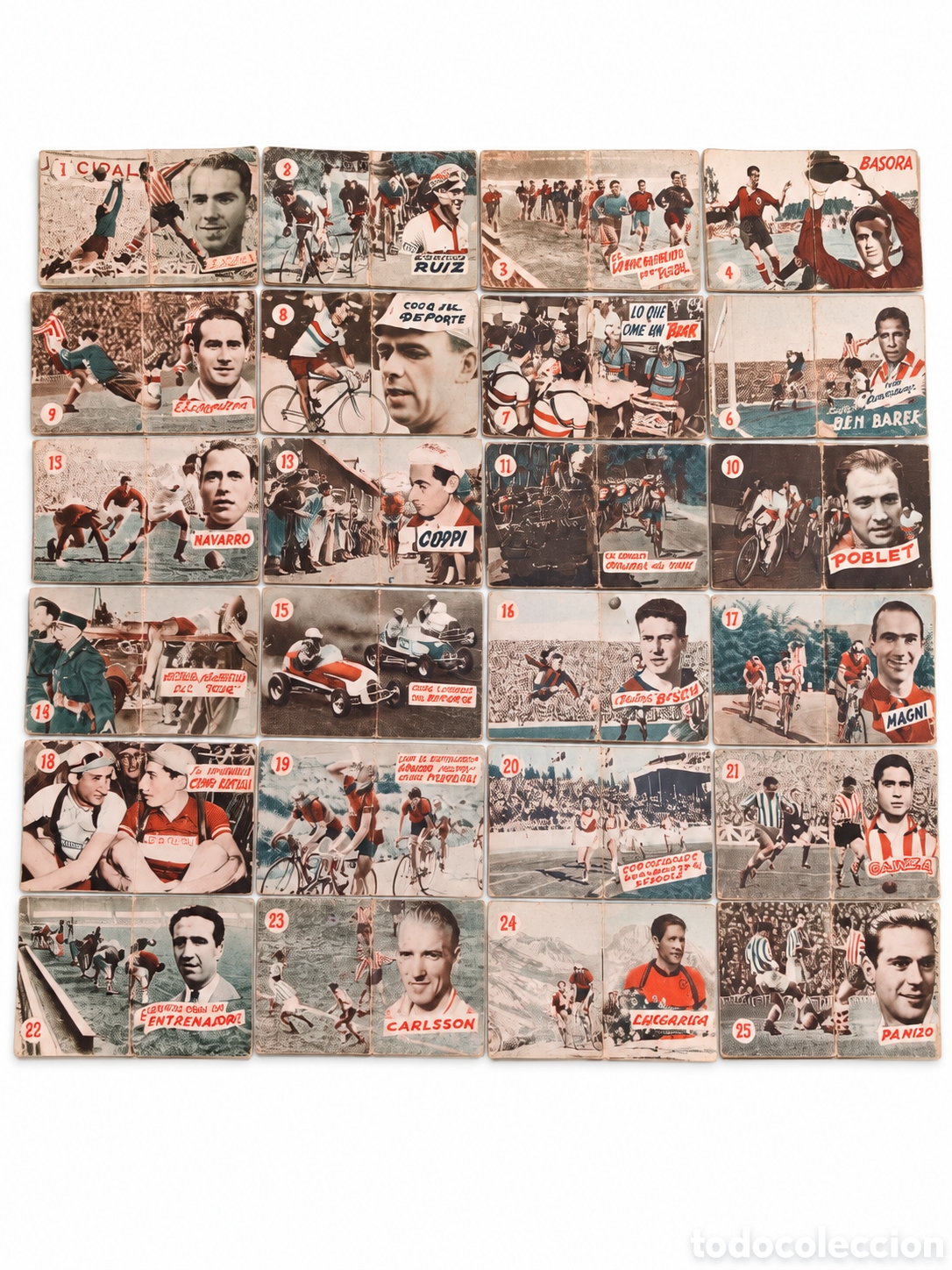 Collezionismo sportivo: Lote 25 Libritos Colecci&oacute;n Completa &rdquo;Cosas Curiosas del Deporte&rdquo; (Fher, 1953) - &iexcl;Grandes Leyendas!