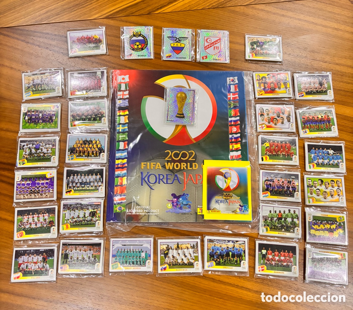 Coleccionismo deportivo: &Aacute;lbum Panini Mundial Korea / Jap&oacute;n 2002 Set Completo a Pegar