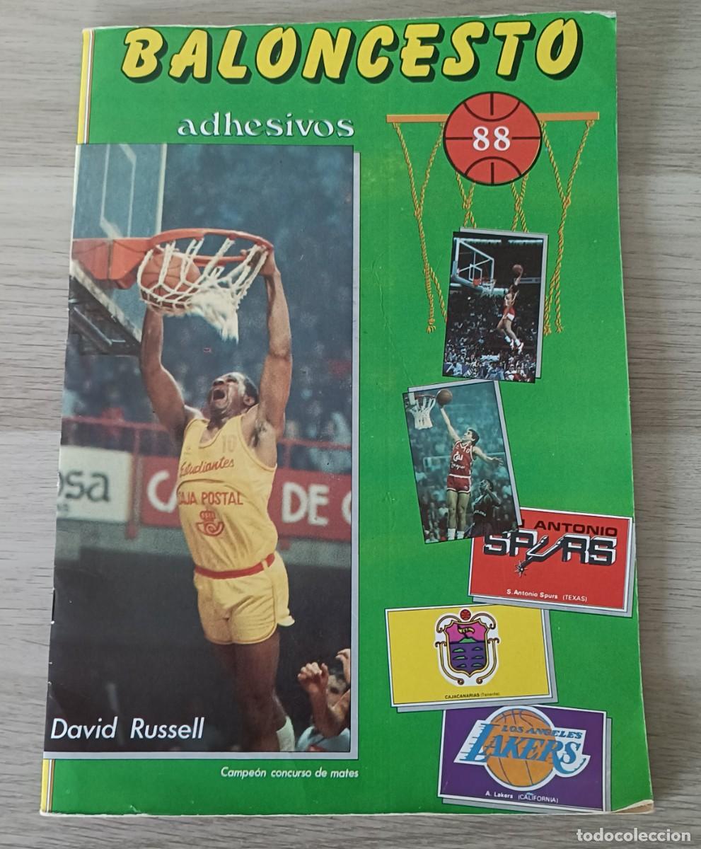 Coleccionismo deportivo: Album BALONCESTO 88, J. Merchante, con 2 Michael Jordan, 113 y 176, NO COMPLETO, 90 de 214 Cromos