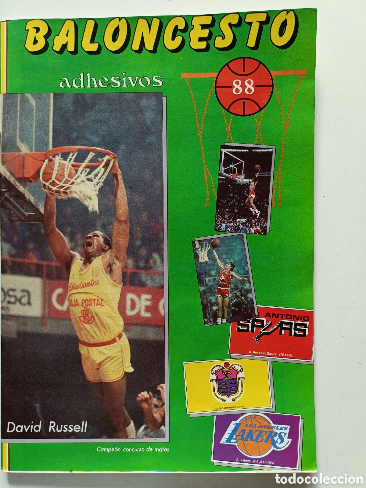 Coleccionismo deportivo: Baloncesto adhesivos 88 J. Merchante