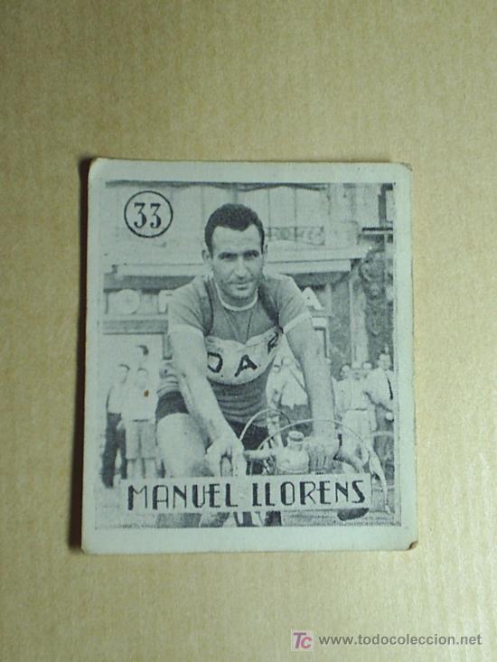 Coleccionismo deportivo: CROMOS CICLISMO  MUY ANTIGUOS -N&ordm; 33 MANUEL LLORENS